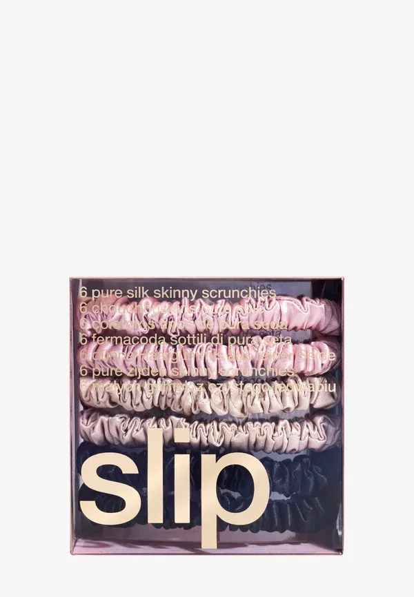 Резинка для волос шелковая Skinny Scrunchie Slip beige 17 г — фото 2