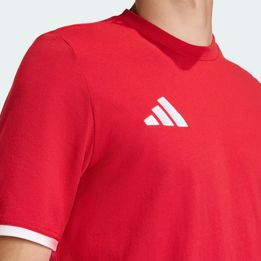 Футболка с коротким рукавом Entrada26 adidas, Красно-белый — фото 4