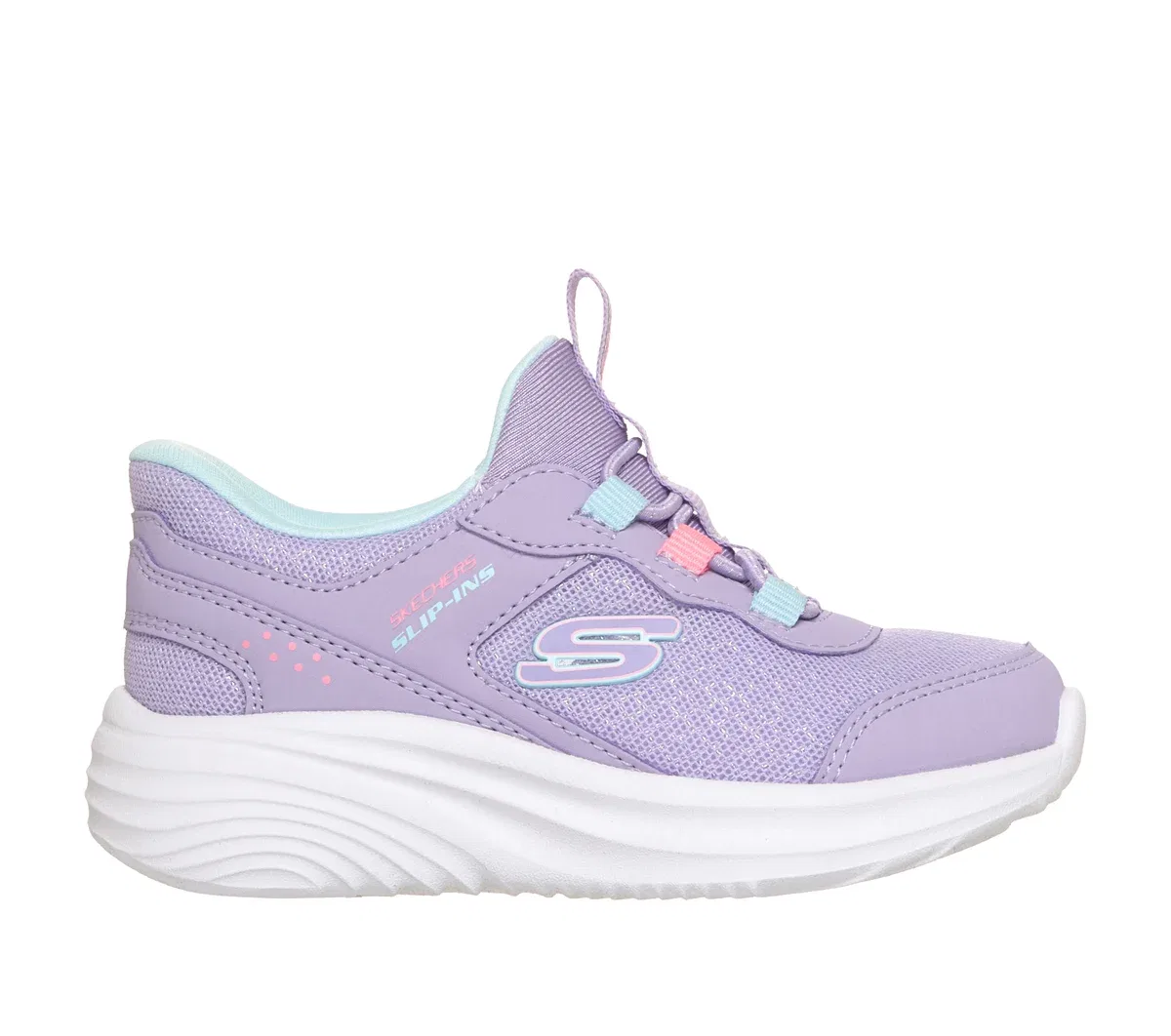 Детские слипоны Bounder Pro - Step One Skechers, лавандовый