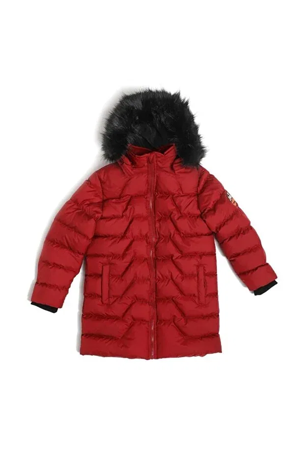 Детское пальто для мальчиков с вышивкой Nanica, Burgundy