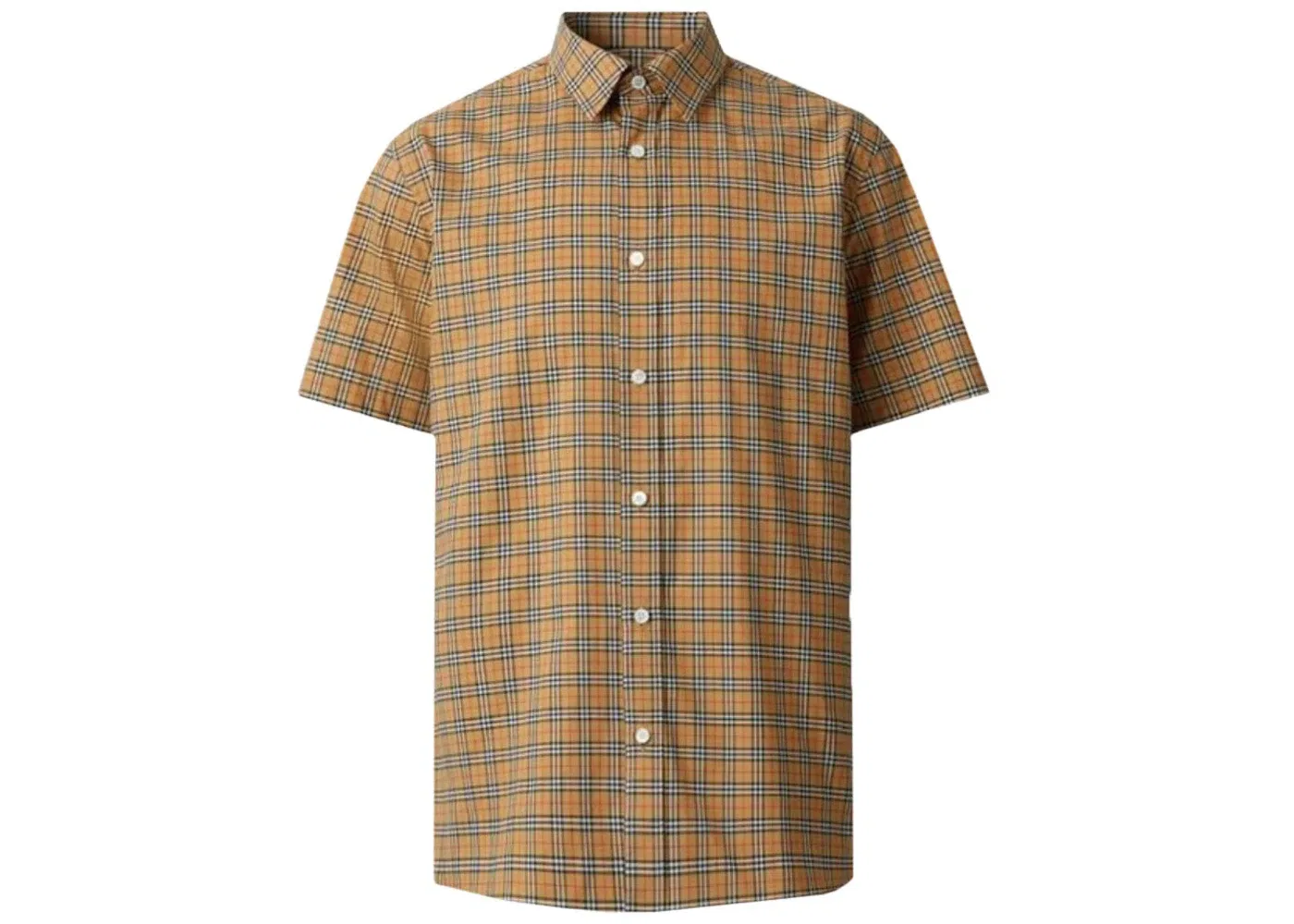 Мужская рубашка с коротким рукавом Shirt Burberry, Archive Beige
