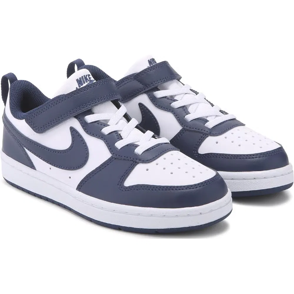 Детские низкие кроссовки Court Borough Recraft Nike, Navy/White