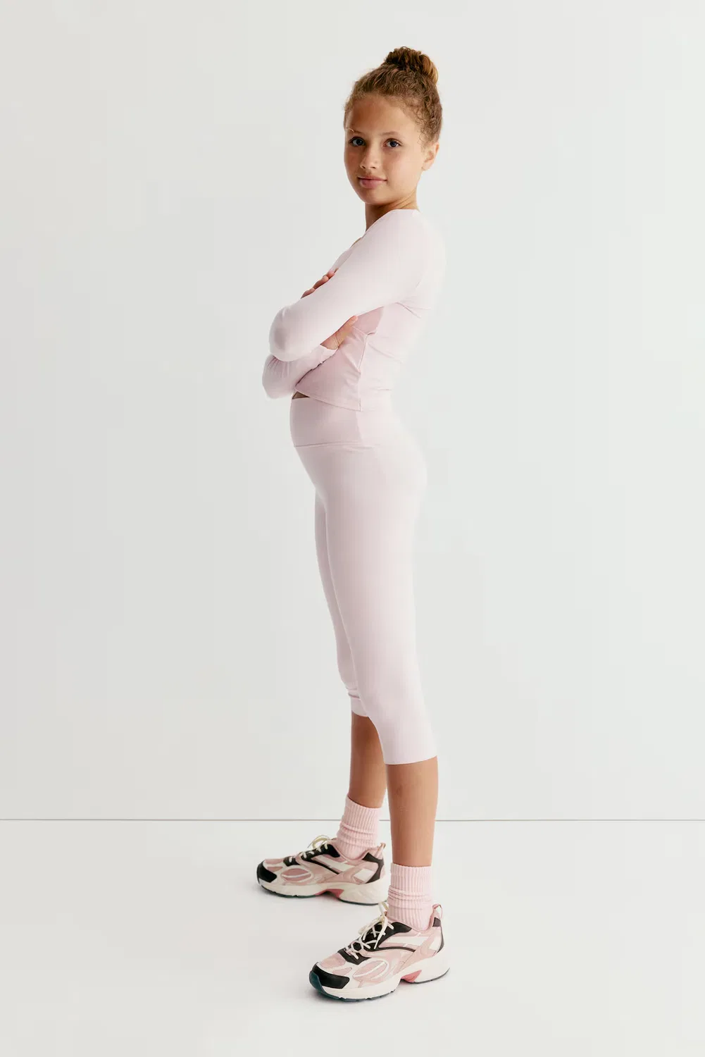 Спортивные леггинсы-капри с технологией Softmove H&M, Hellrosa — фото 3