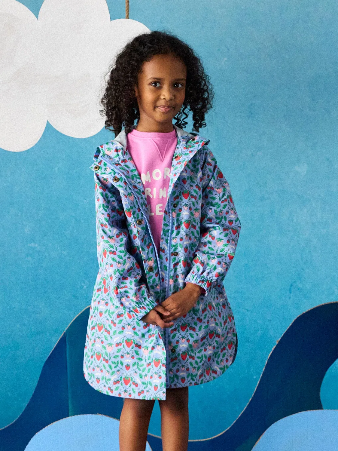 Дождевик Rainford Joules, Blue Strawberry — фото 3