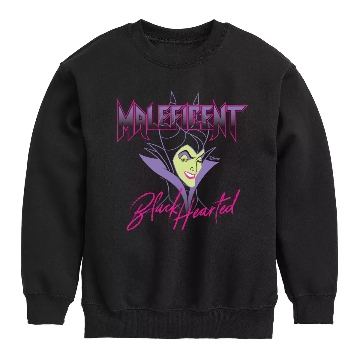Детское свитшот с длинным рукавом с принтом Disney Villains Black Hearted, Disney Villains, Black