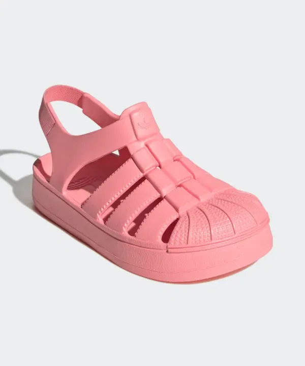 Сандалии Superstar, детские, Adidas Kids, розовый — фото 3