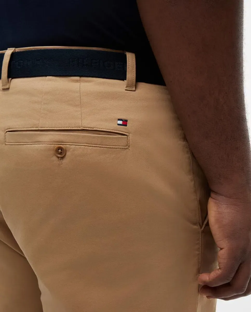 Мужские шорты-бермуды прямого кроя Denton Tommy Hilfiger, Beige — фото 4