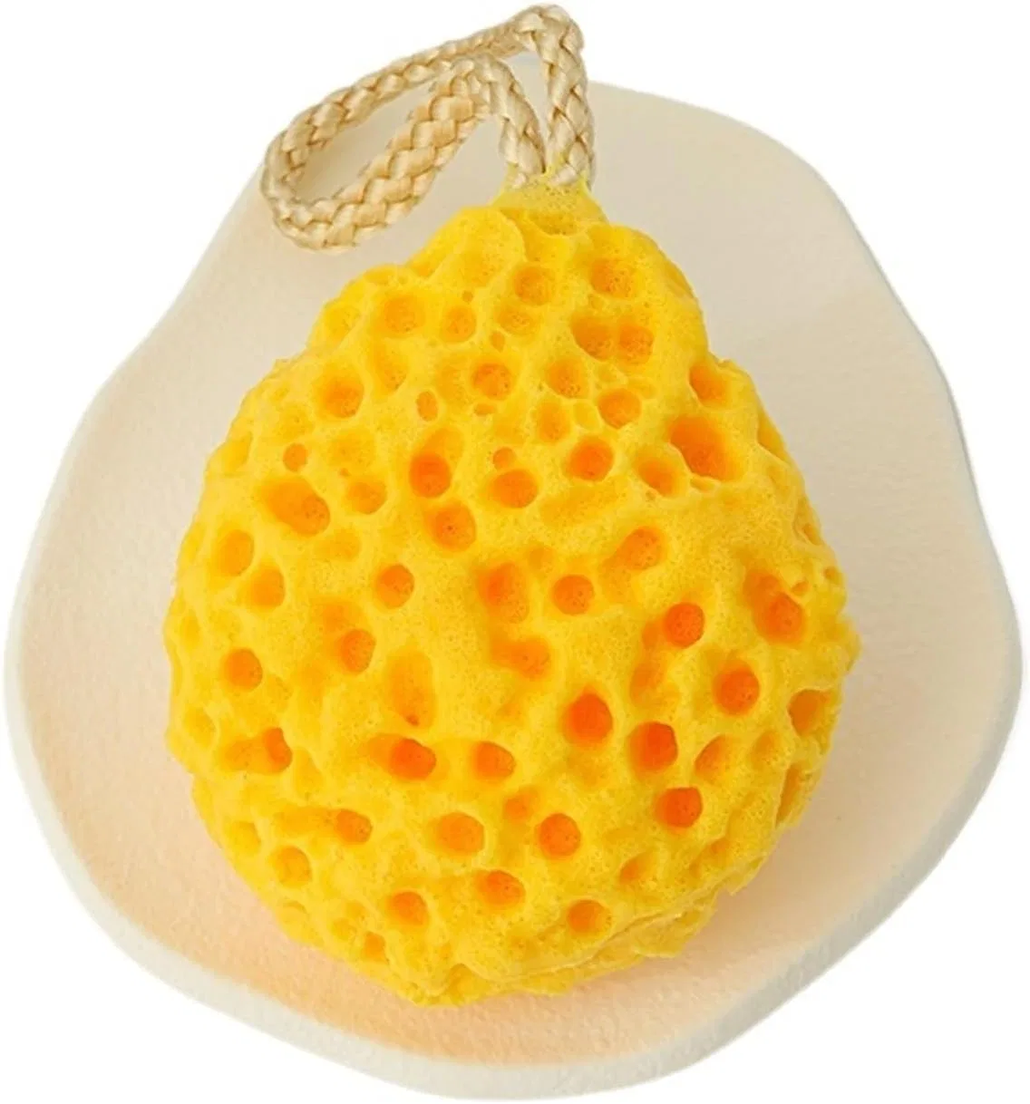 Мочалка для ванны медовые соты, Generisch, 28 г, Yellow
