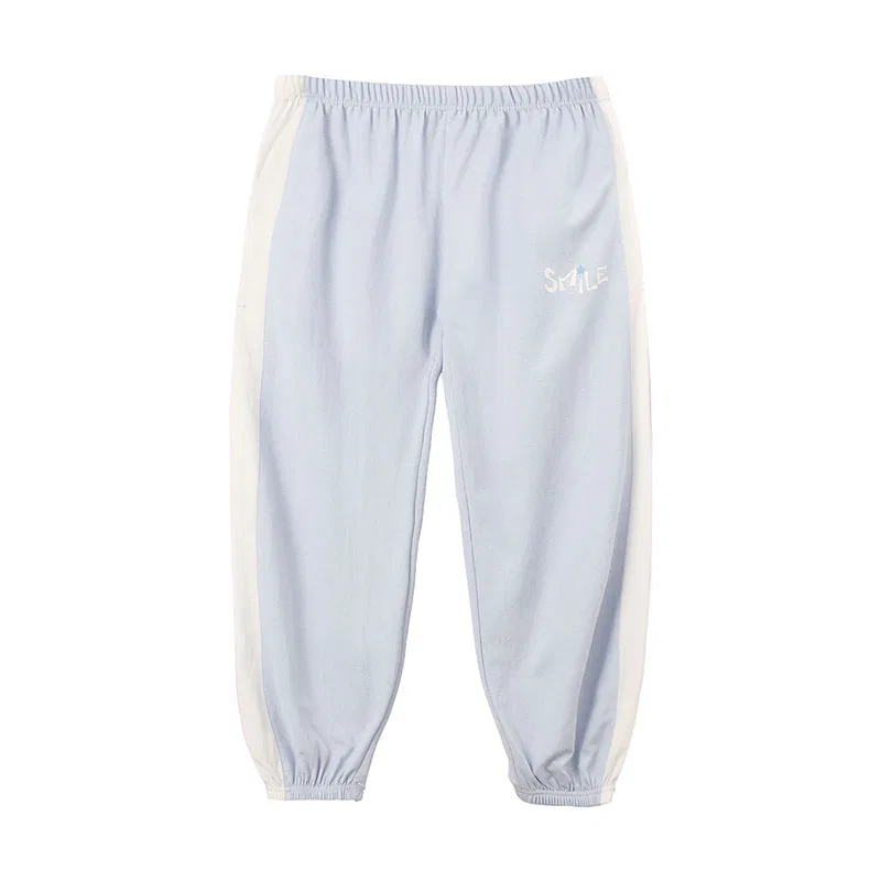 Детские брюки с принтом Red bean, Aqua Blue