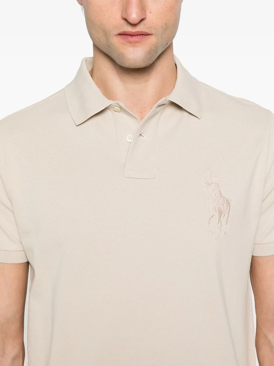 Поло Big Pony Polo Ralph Lauren, светло-бежевый — фото 2