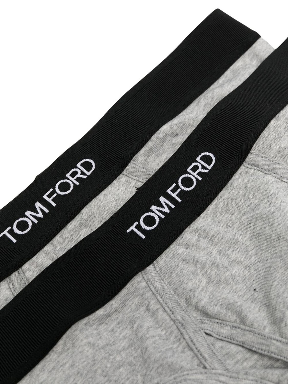TOM FORD комплект из двух трусов-брифов с логотипом, серый — фото 4