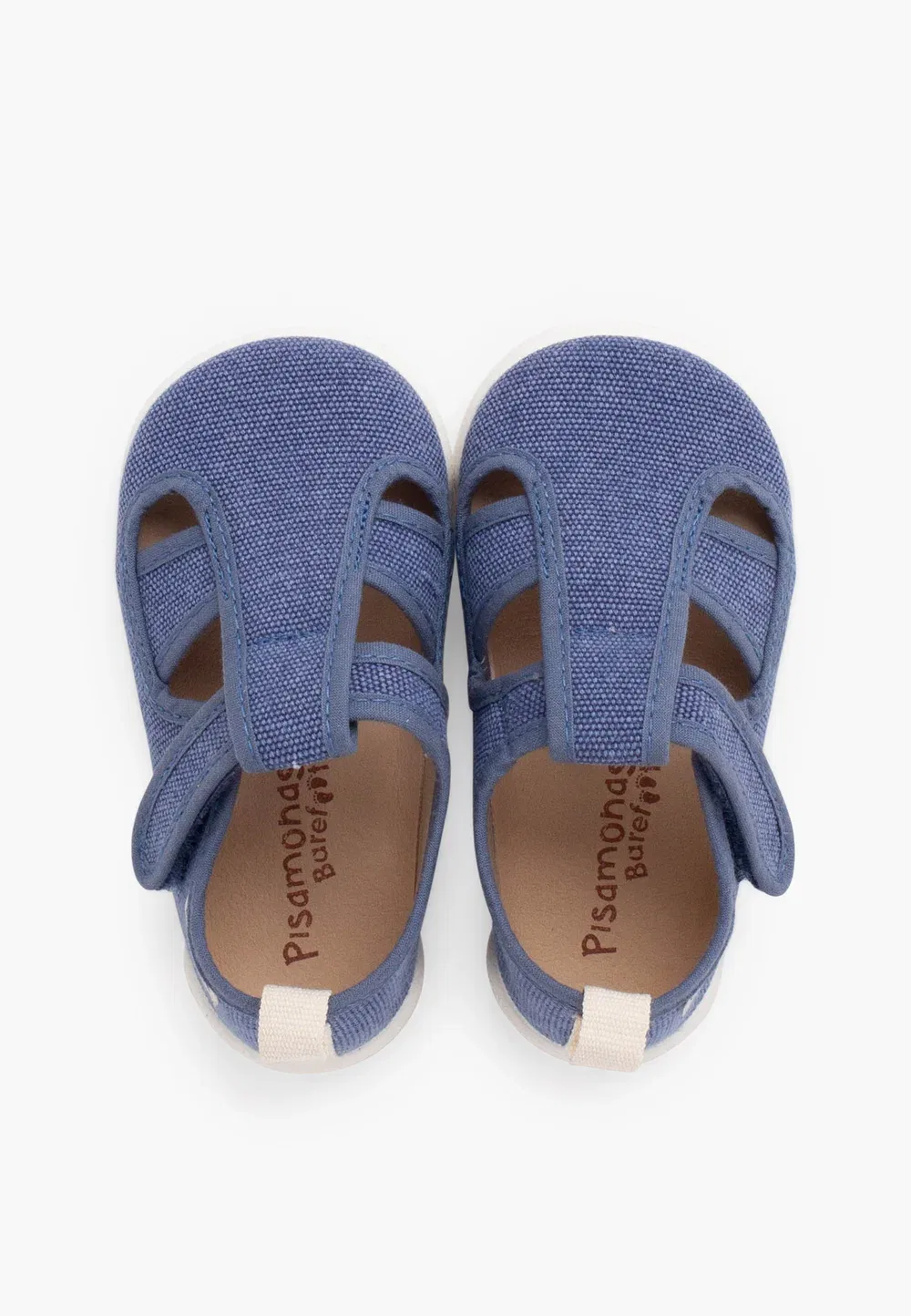 Сандалии босиком lona cangrejera niño - детская обувь Pisamonas, Azul Jeans — фото 3