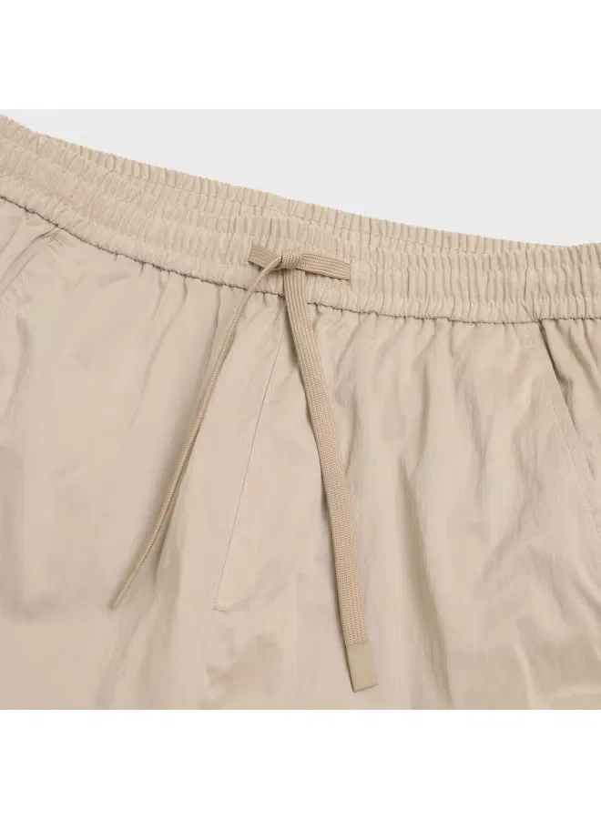 Брюки спортивные с разрезом на подоле Zara, хаки — фото 4