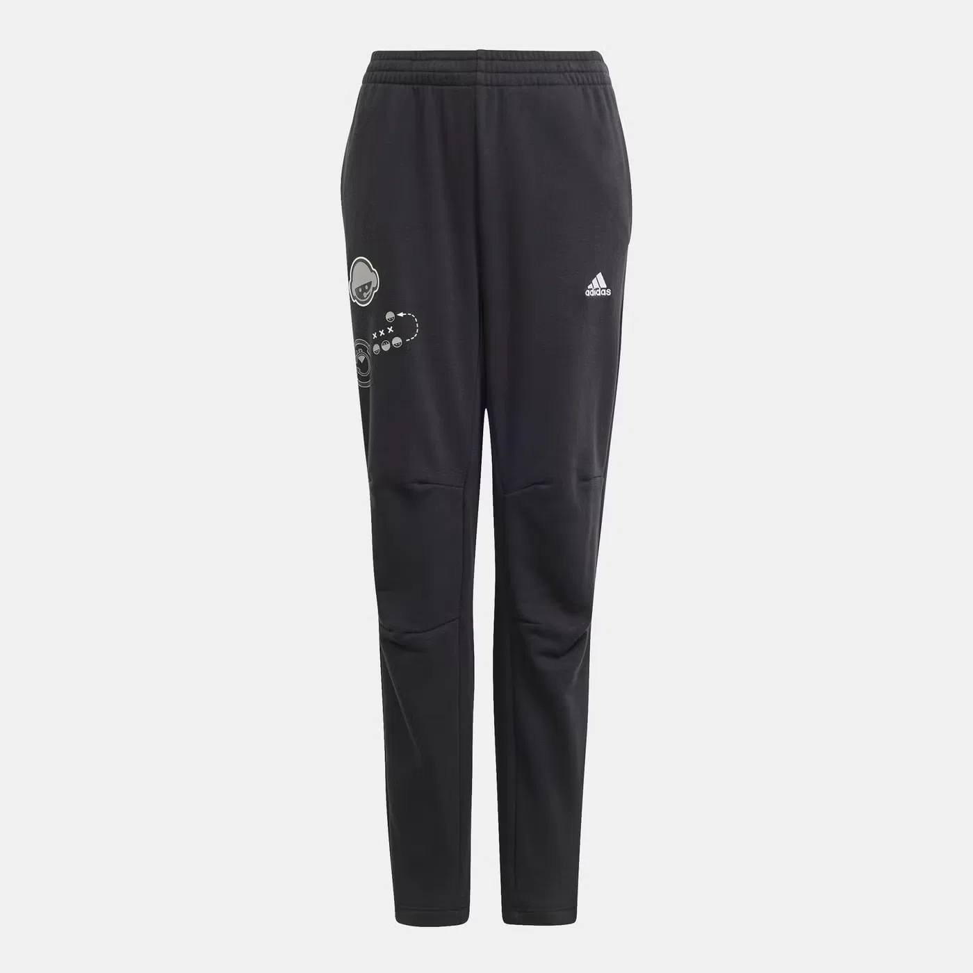Штаны детские с принтом Adidas, черный