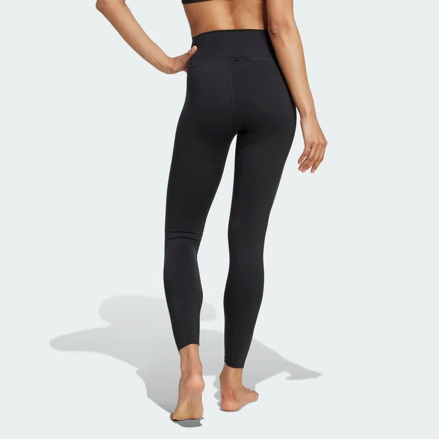 Леггинсы спортивные с высокой посадкой All Me Luxe adidas, Черный — фото 2