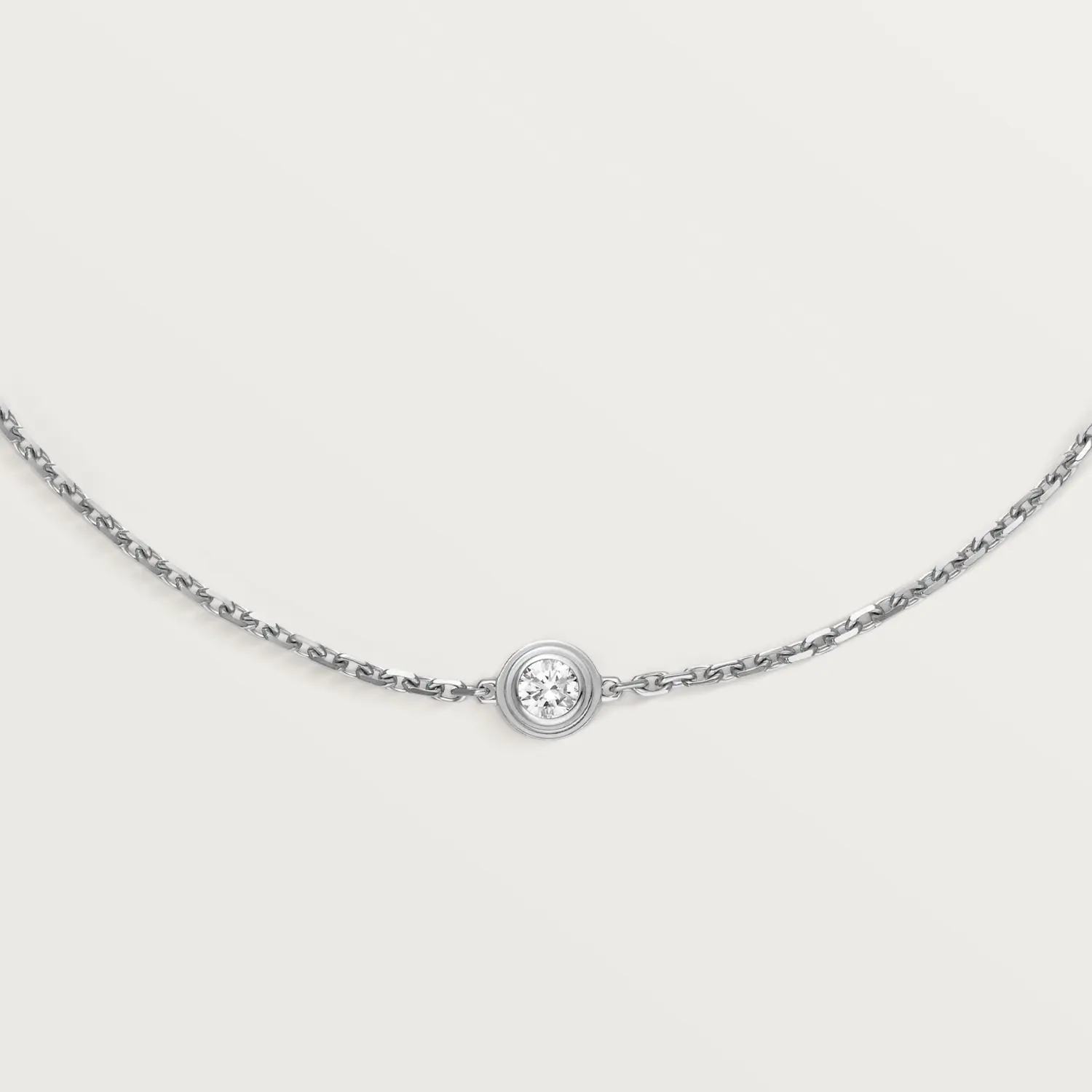 Браслет Cartier d'Amour из белого золота с бриллиантом — фото 4