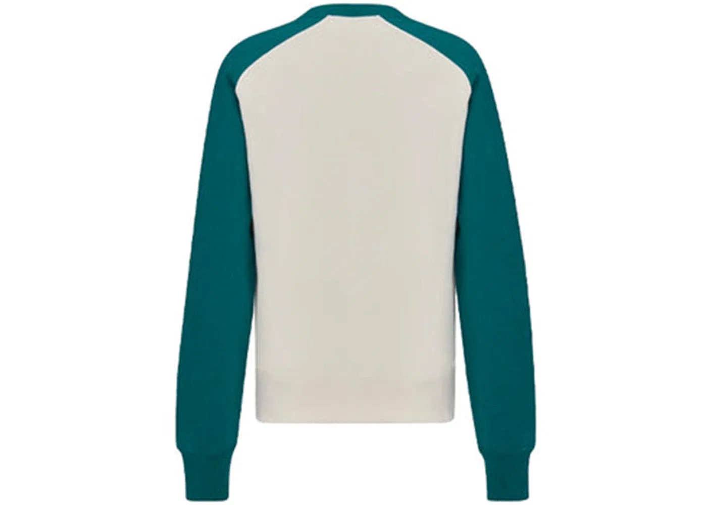 Мужской свитшот с принтом Dior x Kenny Scharf Varsity Crewneck Dior, Green/White — фото 2