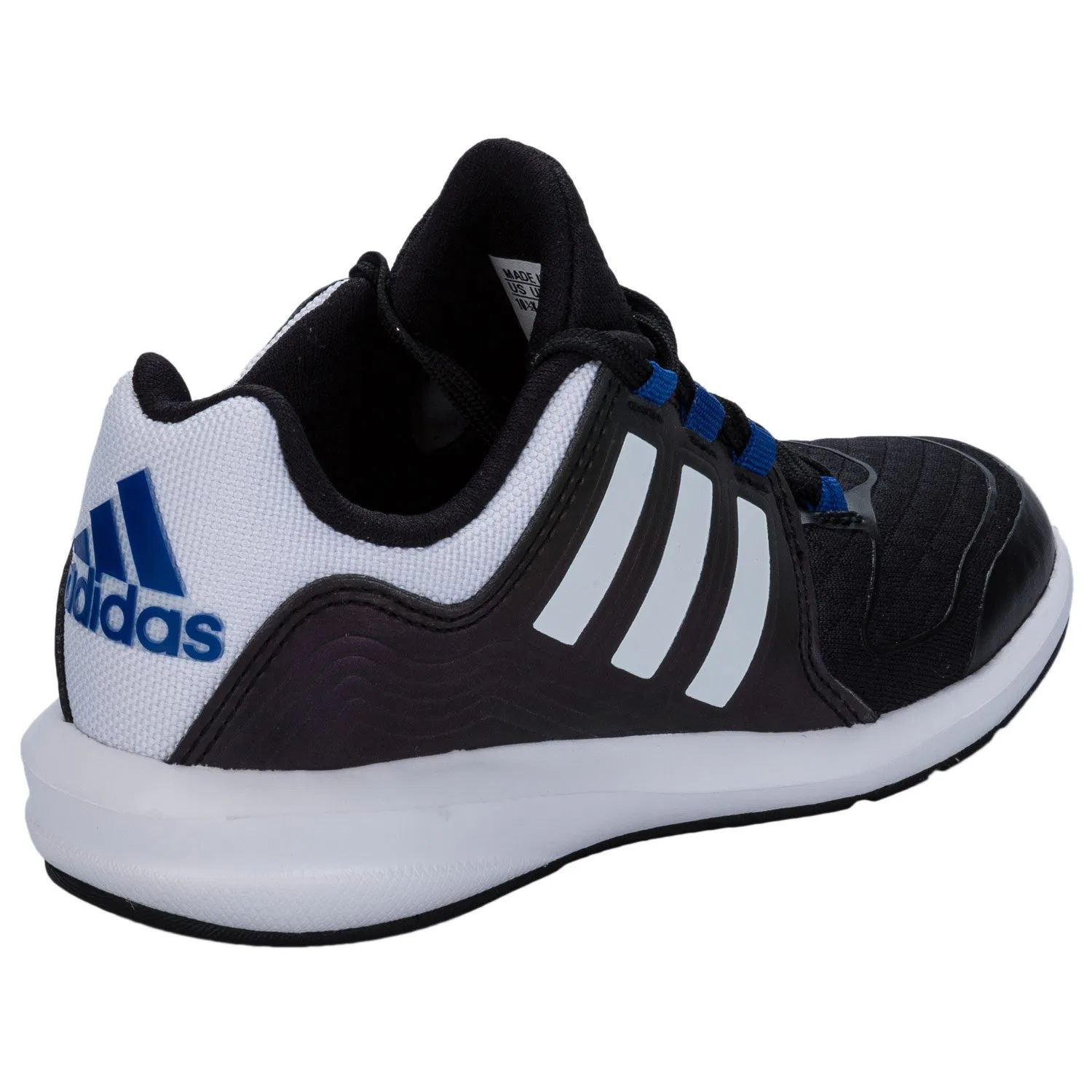 Детские кроссовки для мальчиков с шнуровкой S-Flex K Adidas, Nero Negro Negbas Ftwbla Reauni — фото 3
