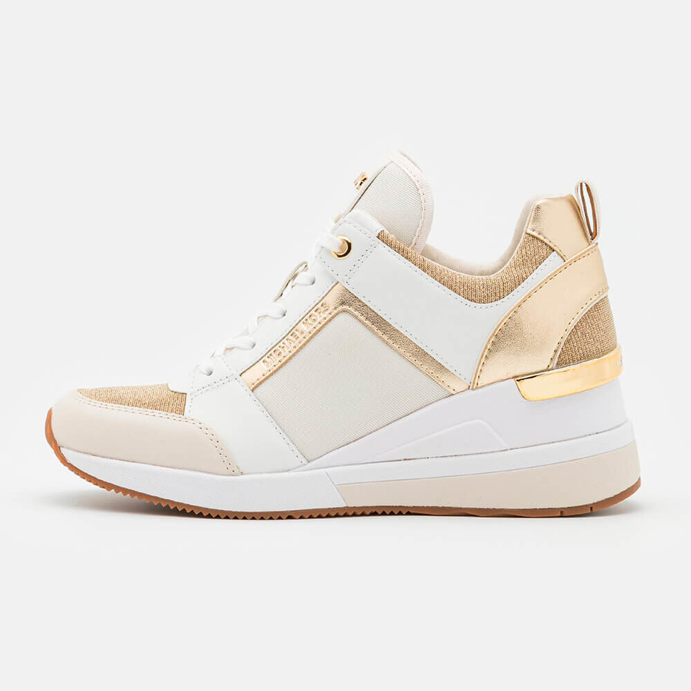 

Кроссовки Michael Kors Georgie Trainer, белый/золотой
