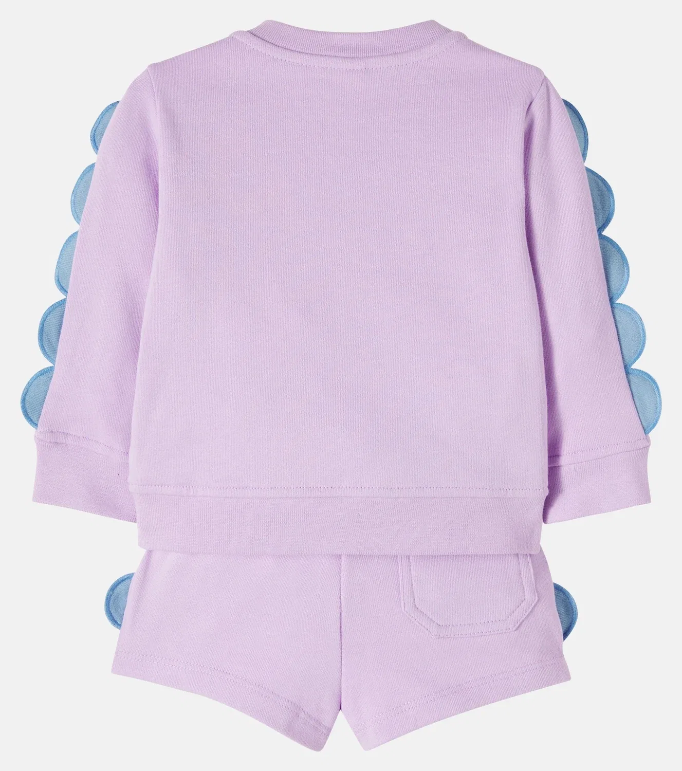 Комплект из топа и шорт с принтом Stella Mccartney Kids, фиолетовый — фото 3