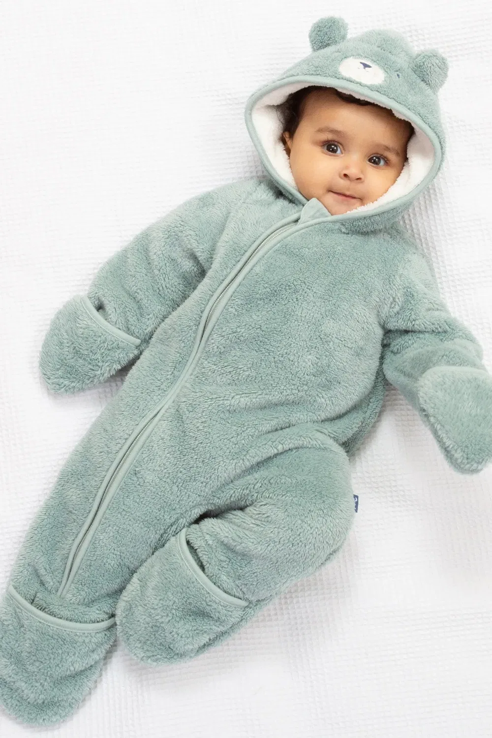 Детский комбинезон-конверт Baby Bear Fleece Kite, Green — фото 2