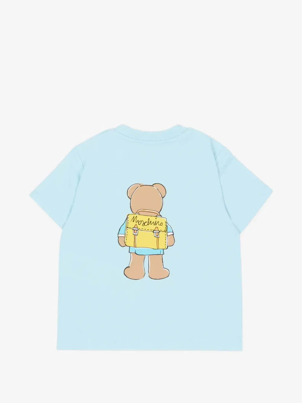 Футболка с принтом "Мишка Тедди" Moschino Kids, синий — фото 2