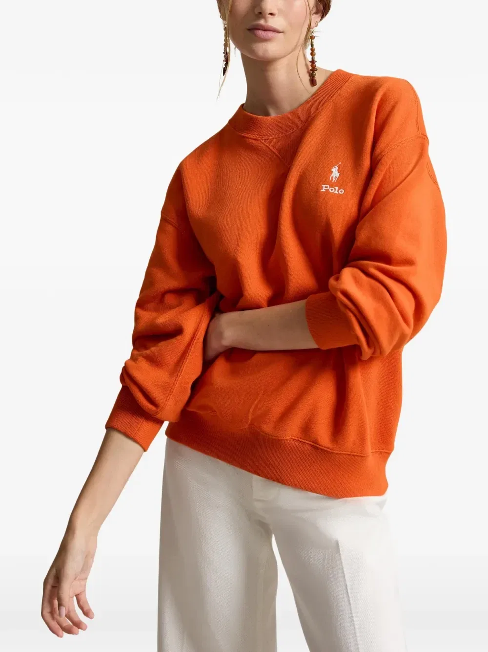 Толстовка с вышитым логотипом Polo Ralph Lauren, оранжевый — фото 3