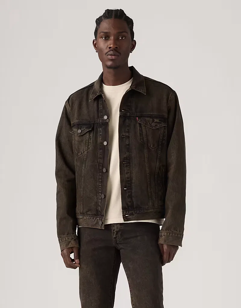 Джинсовая куртка Levi's Trucker, коричневый