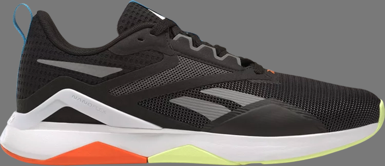 

Кроссовки nanoflex tr 2.0 'black orange lime' Reebok, черный, Черный;серый, Кроссовки nanoflex tr 2.0 'black orange lime' Reebok, черный