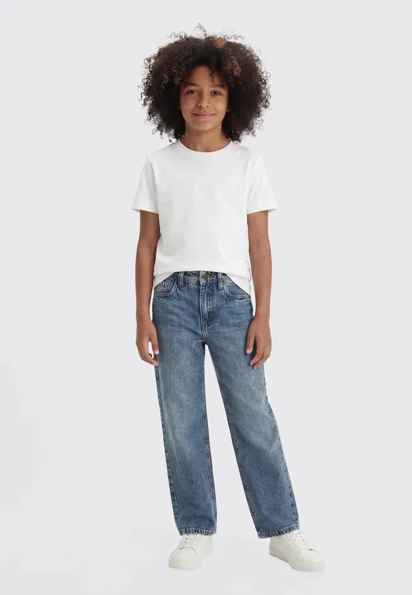 Джинсы хлопковые Straight leg Name It Blue Denim, синий