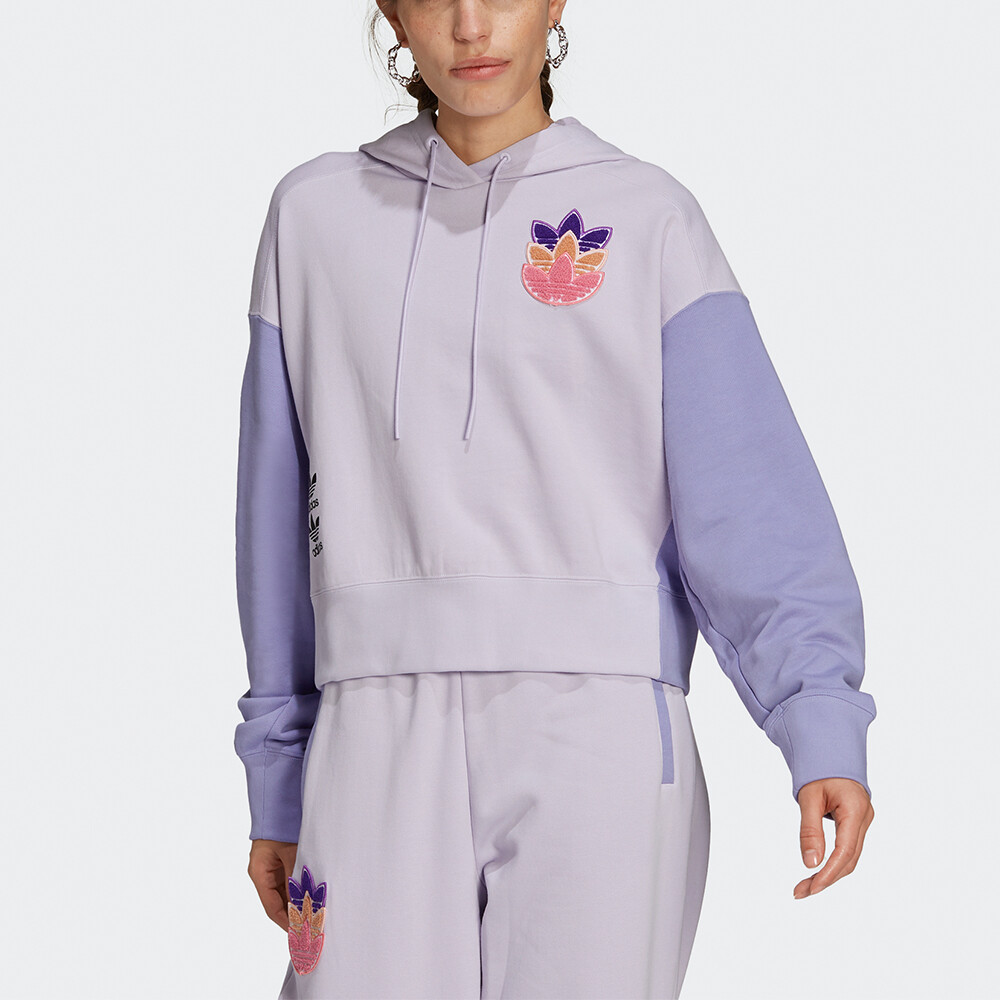Свитшот женский сиреневый Adidas Originals — фото 2