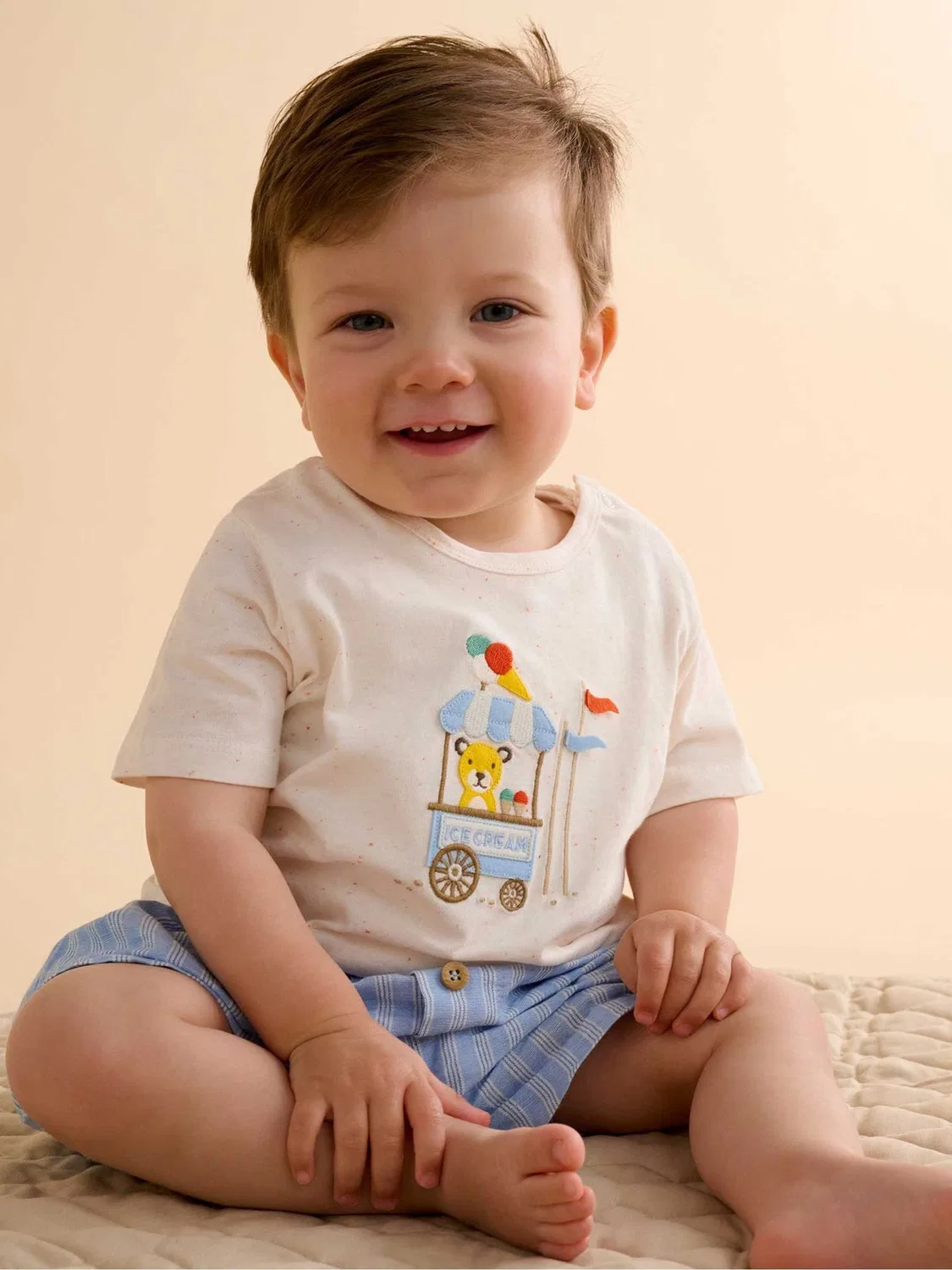 Комплект Ice Cream Cart Purebaby, белый