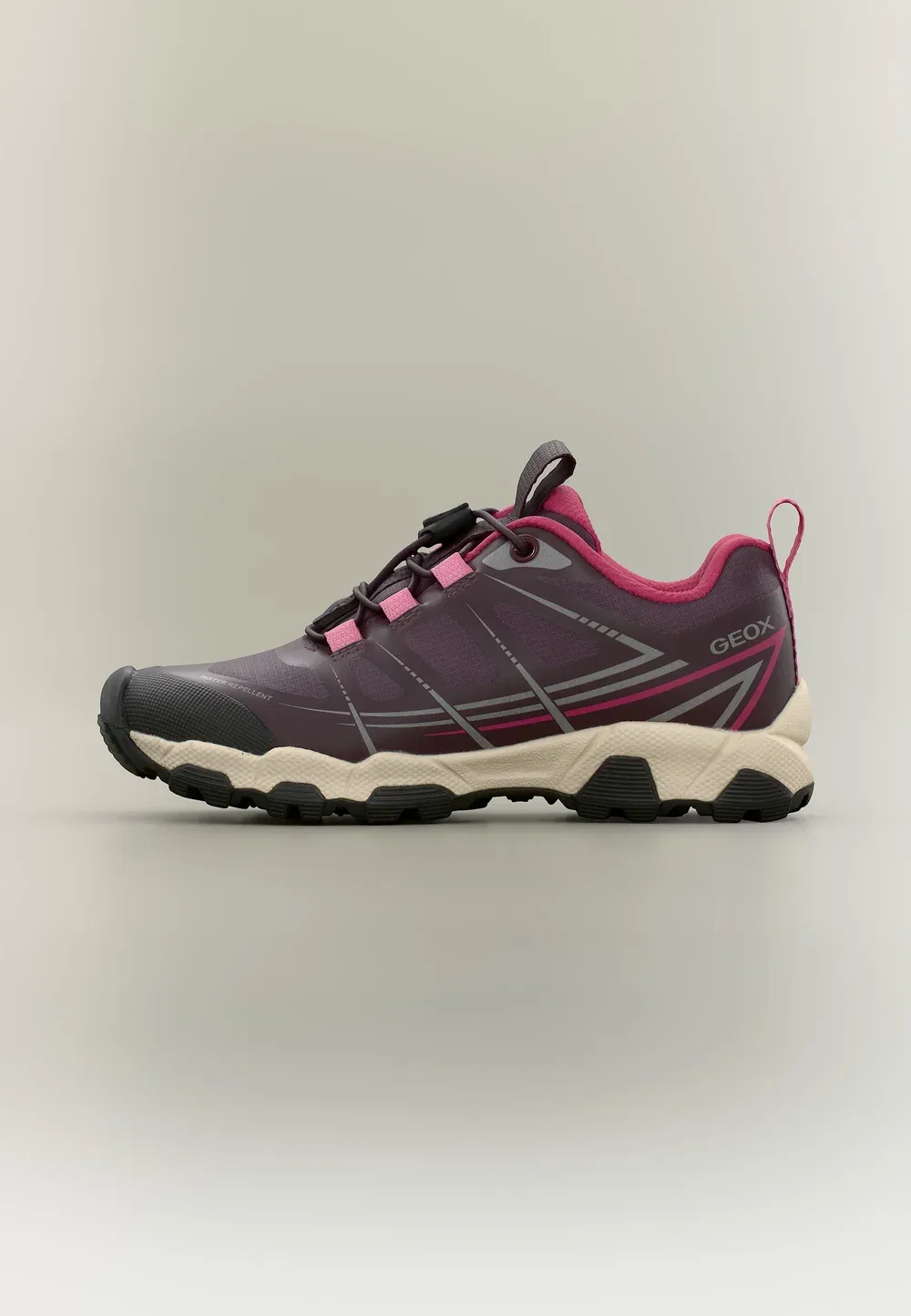 Magnetar girl - кроссовки Geox, Burgundy/Pink