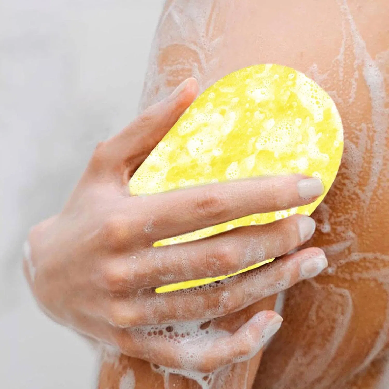 Мочалка для душа с лимонной травой, Peeling, Generisch, 2 шт., 10x5 см — фото 3