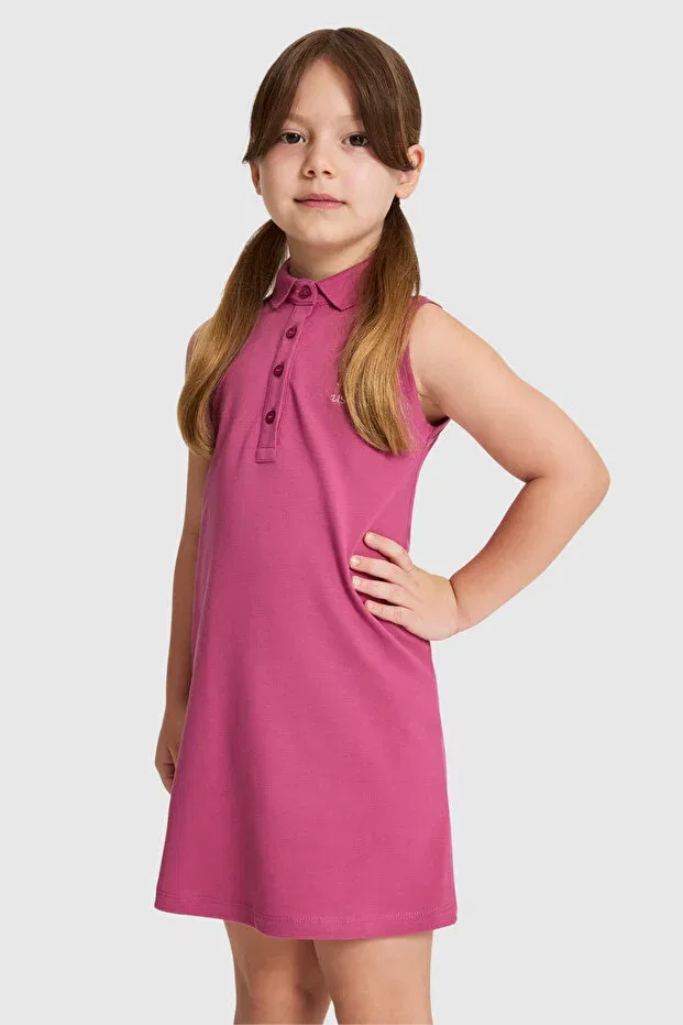 Детское платье для девочек без рукавов U.S. Polo Assn., Fusya — фото 4