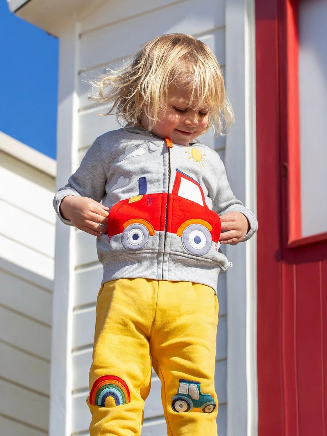 Джоггеры детские Character Frugi, желтый — фото 2