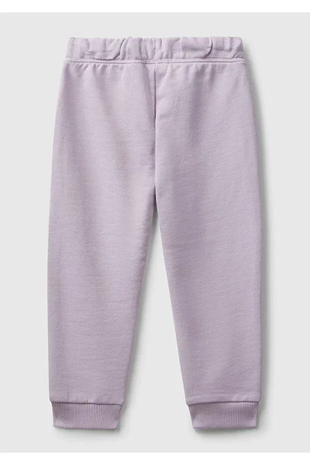 Детские спортивные штаны для мальчиков с эластичным манжетом Benetton, Lilac — фото 2