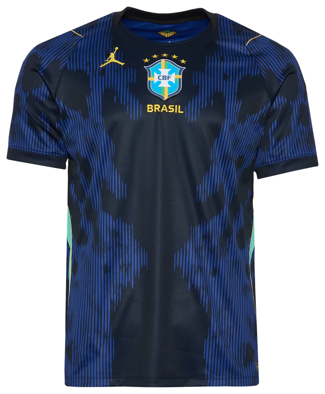 Мужская футболка с коротким рукавом Jordan Brasil Away Jersey, Jordan, Infrared 23/Black — фото 4