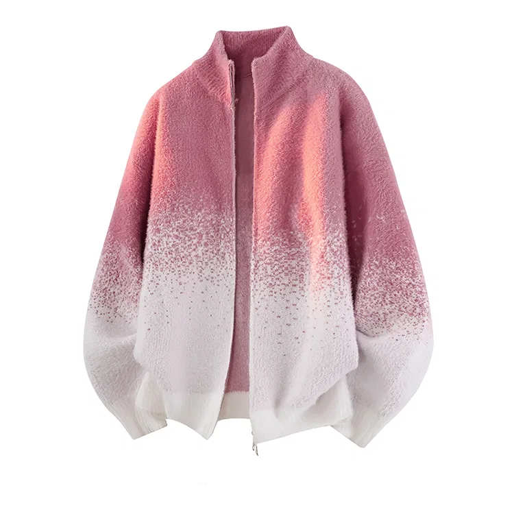 Детский свитер с воротником-стойкой X1617, Rose Red Top