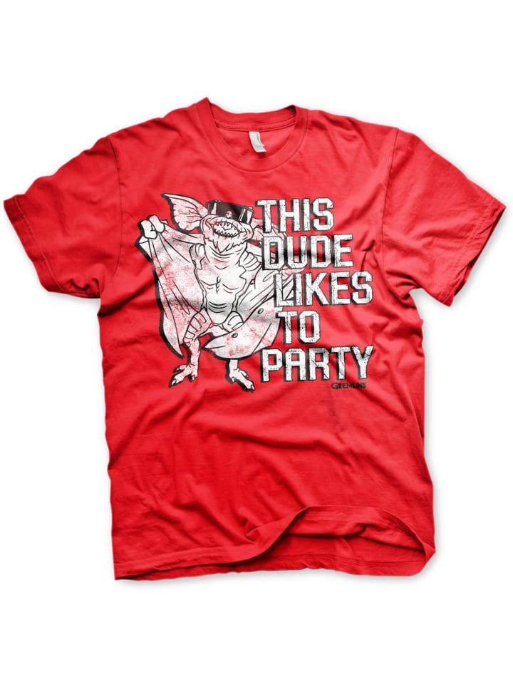 

Футболка Этот парень любит вечеринки красного цвета Gremlins, Красный, Футболка Этот парень любит вечеринки красного цвета Gremlins