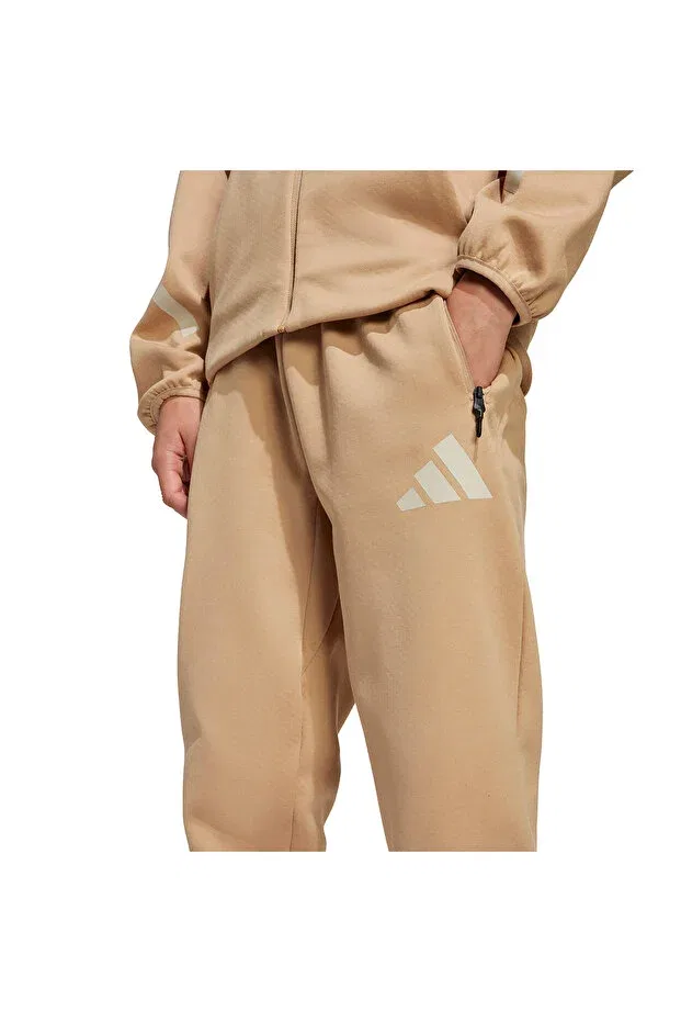 Детские спортивные штаны для девочек зауженные Z.N.E. Adidas, Brown — фото 4