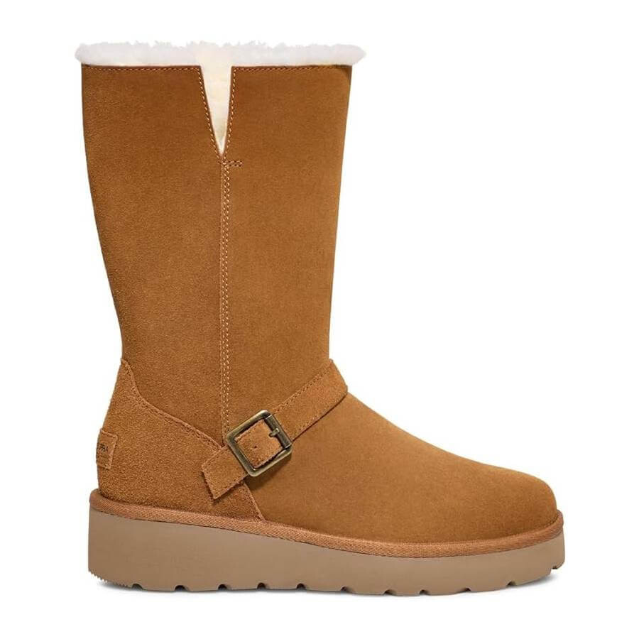 Сапоги женские Koolaburra by UGG высокие с мехом, коричневый — фото 4