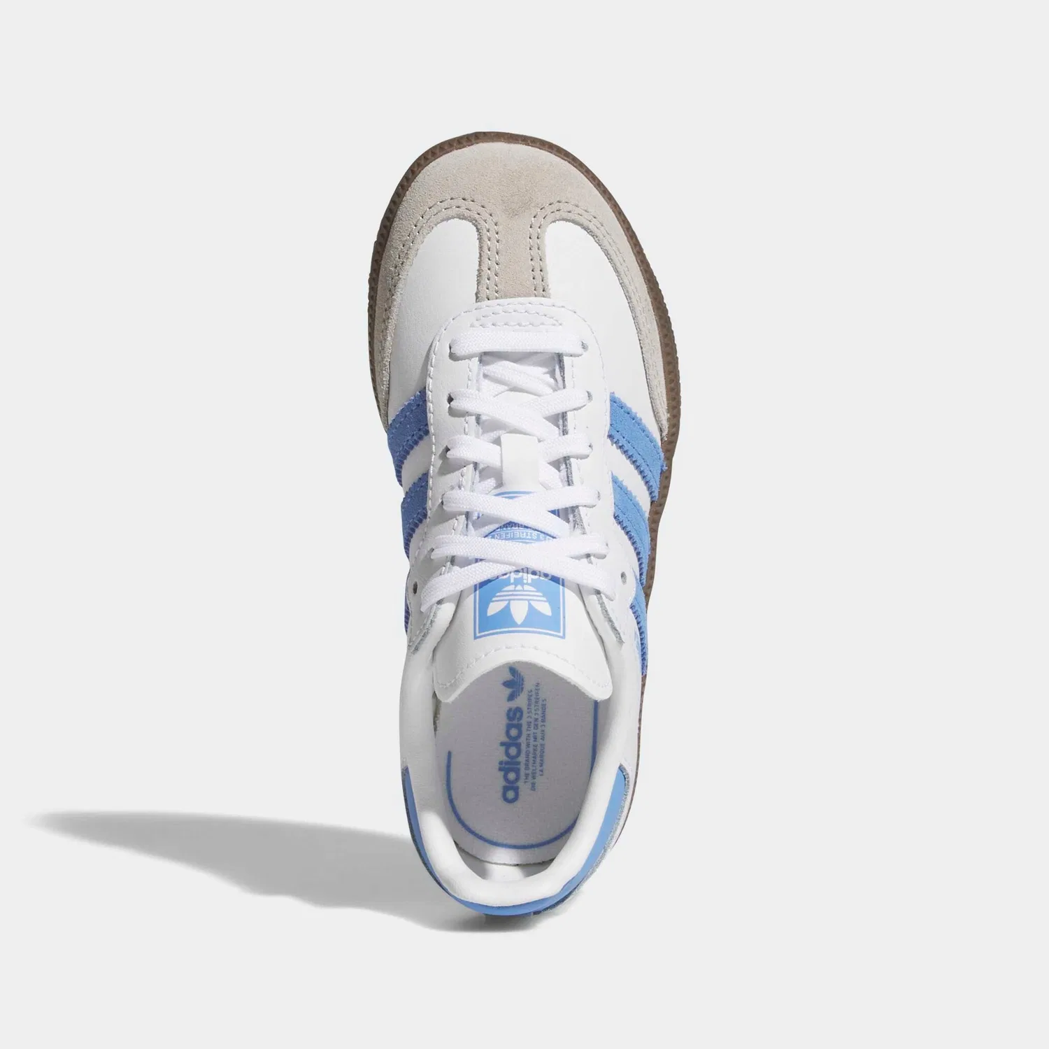 Детские кроссовки Samba OG Adidas Originals, Cloud White/Blue Fusion — фото 4