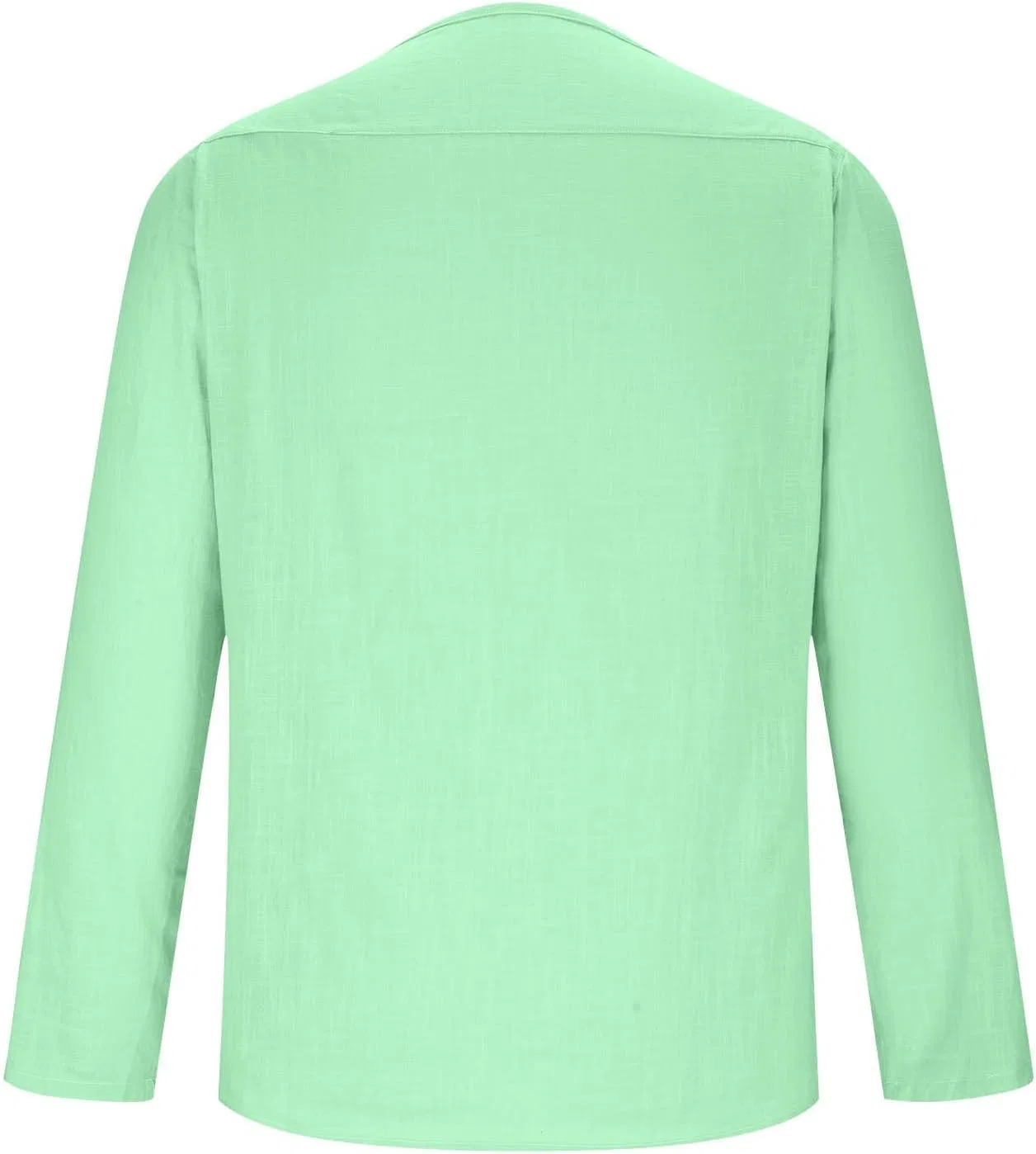 Мужская льняная футболка с круглым вырезом, Mint Green — фото 4