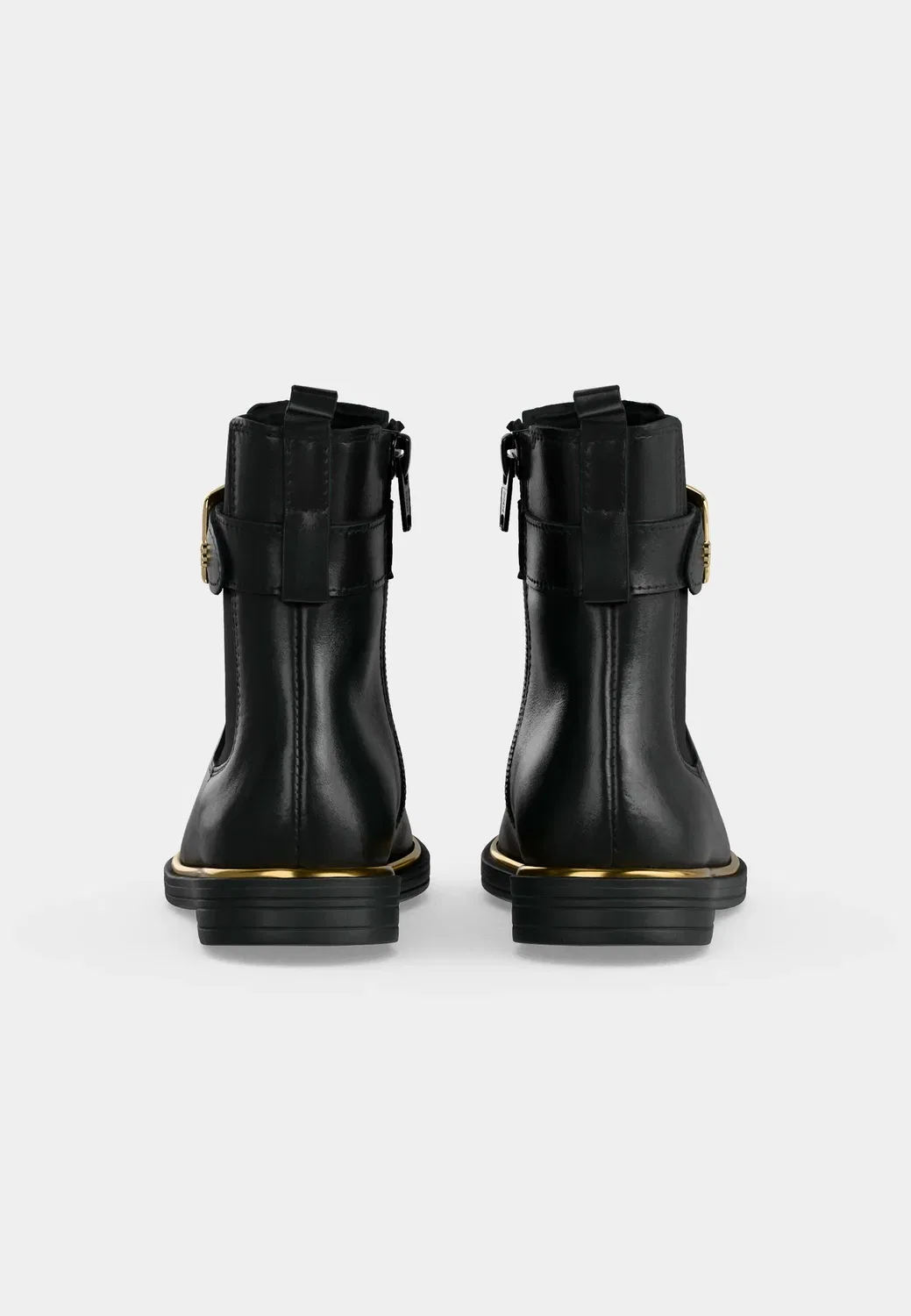 Детские и подростковые ботинки - классические ботильоны Boss Kidswear, Black — фото 4