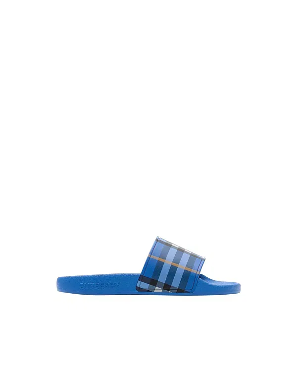 Детские сандалии для девочек с принтом Burberry, Hyacinth Blue