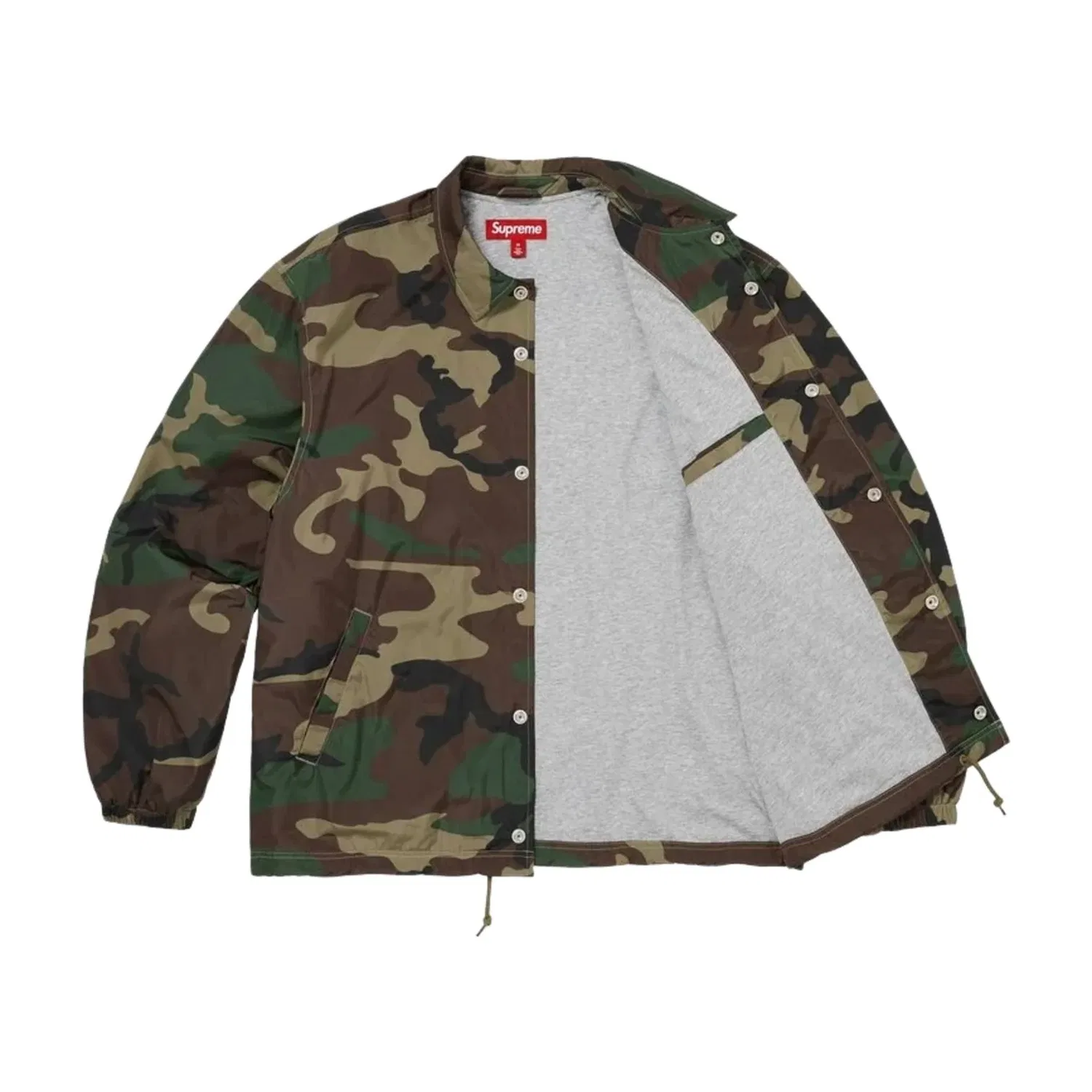 Мужская куртка FW26 Coaches Jacket 'Woodland Camo' Supreme, Woodland Camo — фото 2