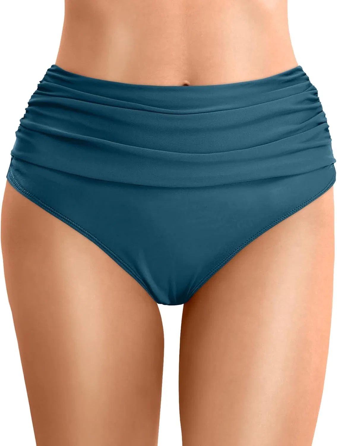 Женские бикини-шорты классические в рубчик Solid, Navy