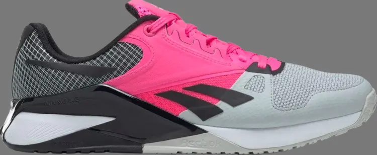 

Кроссовки nano 6000 'pure grey atomic pink' Reebok, серый