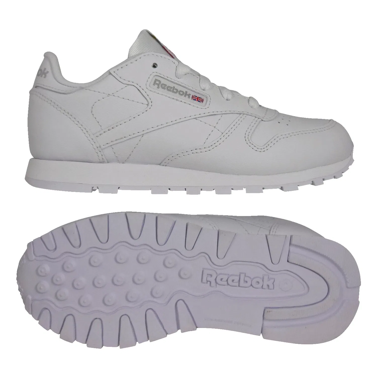 Детские кроссовки из кожи Reebok Classics Leather, Weiss